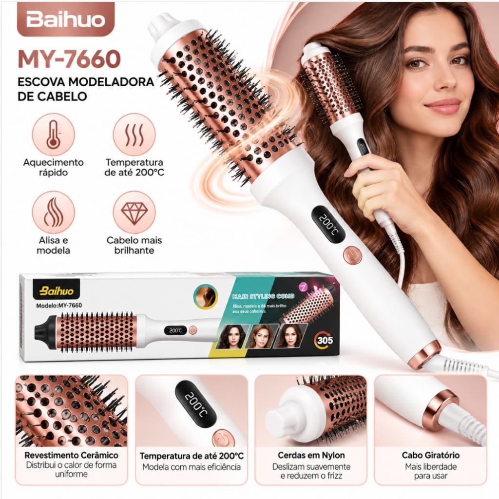 Escova Modeladora De Cabelo